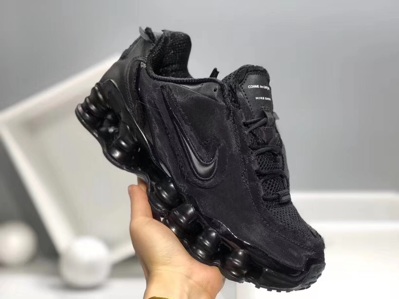 New Men Nike Shox TL 2 All Black Shoes - Click Image to Close